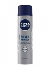 NIVEA MEN Deodorant, Silver Protect Antibacterial, 150ml