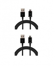 PACK OF 2 (BLACK) DATA/SYNC CABLE FOR LNVO K5 NOTE MICRO USB CABLE (COMPATIBLE WITH LENOVO K5 NOTE, BLACK, SYNC AND CHARGE CABLE)