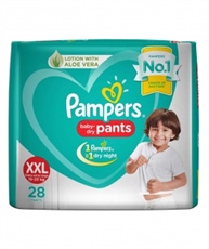 Pampers New Diapers Pants, XX-Large (28 Count)