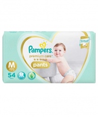 Pampers Premium Care Pants Diapers, Medium, 54 Count