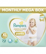 Pampers Premium Care Pants Diapers Monthly Box Pack, X-Large, 72 Count