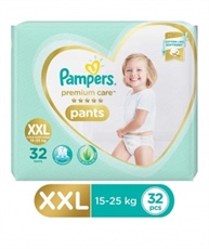 Pampers Premium Care Pants Diapers, XX-Large (32 Count)