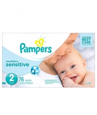 Pampers Swaddlers Sensitive Diapers (2, 76 ct)