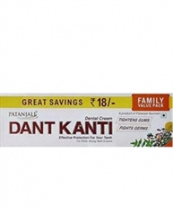 Patanjali Dant Kanti Toothpaste Value Pack - 300 gm (200 gm x1N and 100 gm x1N) + 1N 75Gm Body Cleanser Soap) (3)