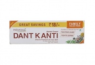 Patanjali Dant Kanti Toothpaste Value Pack - 300 gm (200gm * 1N and 100gm * 1N) + 1N Toothbrush)