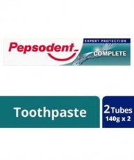 Pepsodent Germi Check Expert Protection Complete Toothpaste (140 gm) Pack of 2