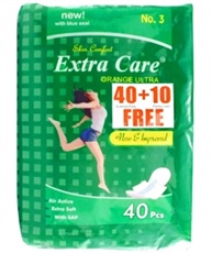 Pinchlifeâ€™s Extra Care Orange Ultra Thin XXL Maxi Pads Pack of 50 (40+10)