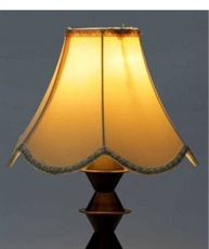 RDC 10 Inches Lotus-shaped Cream with Lace Border Lamp Shade for Table Lamp (B22 Holder Ring)