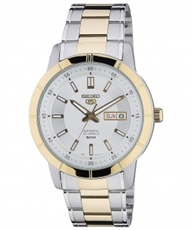 Seiko 5 Analog White Dial Men`s Watch