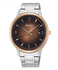 Seiko Analog Brown Dial Men`s Watch