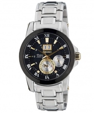 Seiko Premier Analog Black Dial Men`s Watch 