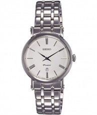 Seiko Premier Analog White Dial Women`s Watch