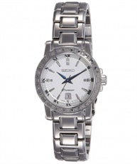 Seiko Premier Analog White Dial Women`s Watch