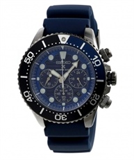 SEIKO Prospex Mens Save The Ocean Diver`s 200m Chronograph Solar Sports Watch