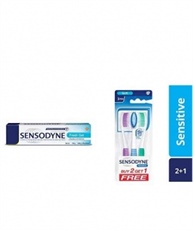 Sensodyne Fresh Gel 130g Toothpaste and Sensodyne Sensitive Toothbrush (2+1)