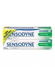 Sensodyne Maximum Strength for Sensitive Teeth With Fluriode And Cavity Proctection, Fresh Mint - 4 oz (Twin Pack)