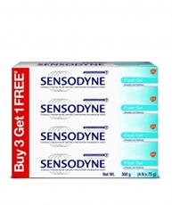 Sensodyne Sensitive Toothpaste Combi Pack - 75 gm (Fresh Mint, Buy 3 Get 1 Free)