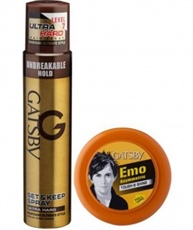 SHARE GATSBY SET & KEEP HAIR SPRAY ULTRA HARD 250 ML WITH HAIR STYLING WAX TOUGH & SHINE 75 Gm SPRAY (325 G)