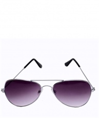 SILVER FRAME PURPLE AVIATOR