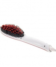 SIMPLY STYLISH HAIR STRAIGHTENER BRUSH (WHITE) W- HAIR STRAIGHTENER BRUSH HAIR STRAIGHTENER BRUSH (WHITE)