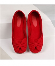 Sindhi Footwear Women`s Red Rexin Casual Ballerinas