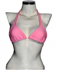 Solid Women Bikini Pink Swimsuit