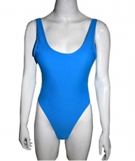 Solid Women Swim-dress Blue Swimsuit