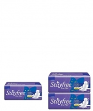 Stayfree Dry Max All Night Sanitary napkins (28 Count) & Dry Max All Night XL Sanitary Napkins with Wings, Extra Large (56 Count) Combo