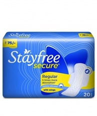 Stayfree Secure Cottony Wings (20 Count)