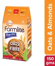 Sunfeast Farmlite Digestive Oats with Almonds Biscuits, 150gm