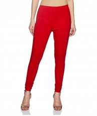 Swag  Cotton Leggings Churidar, Comfortable, and Soft Leggings(red)