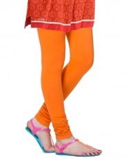 Swag Women`s Cotton Churidar Leggings (COLOUR : ORANGE)