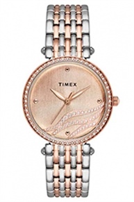 Timex Analog Brown Dial Women`s Watch-TW0TL9604