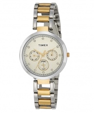 Timex Analog Gold Dial Women`s Watch-TW000X213