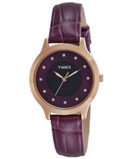 Timex Analog Purple Dial Women`s Watch - TW000T616