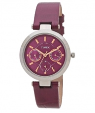 Timex Analog Purple Dial Women`s Watch - TWEL11807