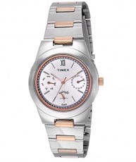 Timex Analog Silver Dial Women`s Watch - TW000J109