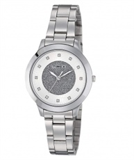 Timex Analog Silver Dial Women`s Watch - TW000T611