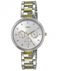 Timex E-Class Analog Silver Dial Women`s Watch - TW000X207