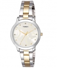 Timex Fashion Analog Gold Dial Women`s Watch-TW000T608