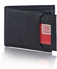 Urban alfami Mens Black Wallet, Purse for Men, Black Wallet