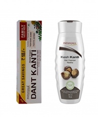 VADMANS Dantkanti Natural Toothpaste Family Pack(200+100gm paste +75gm soap) & Reetha Shampoo 200ml (Removes Oiliness & Strengthens Roots)