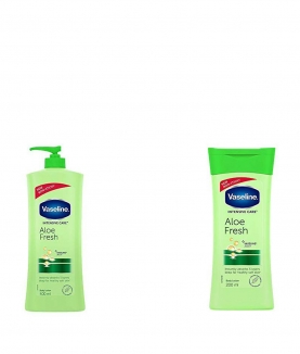 Vaseline Intensive Care Aloe Fresh Body Lotion, 400 ml & Vaseline Intensive Care Aloe Fresh Body Lotion, 200 ml