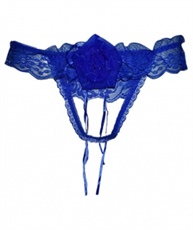 Velvet Dreams Lace Crotchless Panties