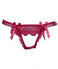 Velvet Dreams Lace Crotchless Panties