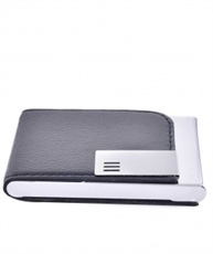 vestiario black leather cardholder