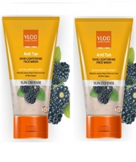 VLCC Anti Tan Skin Lightening Face Wash Combo Pack of 2 (150 ml*2)