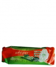 Whisper Choice Aloe Vera Freshness 7 Pads - Pack of 5