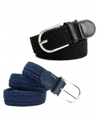 Winsome Black Colour 2 Piceces of Canvas Belts