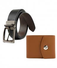 Winsome Multi Colour Money Saver Combo of Belt and Wallet